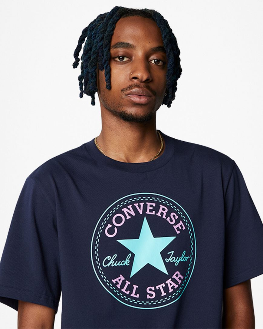 Dámské T-Shirts Converse Go-To Krátké Sleeve Standard Fit Obsidian | CZ ZRYS73